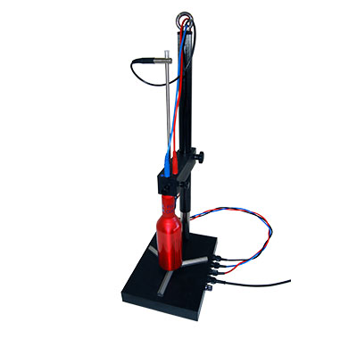 Superstand - for porosity testing for outsize metal packaging