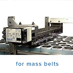 area mass sensor system installed on a canline mass conveyor