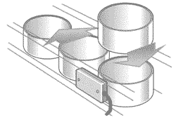 Cup drop sensor – Guide Rail mounting