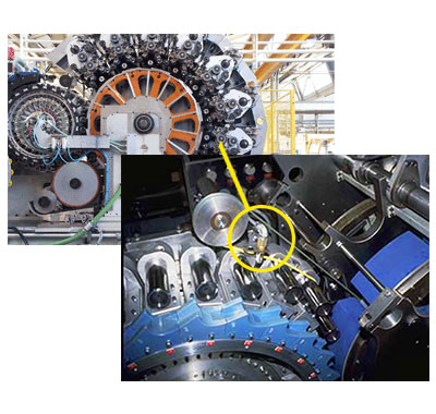 Can on mandrel sensor  - reduces stoppages on beverage can making lines
